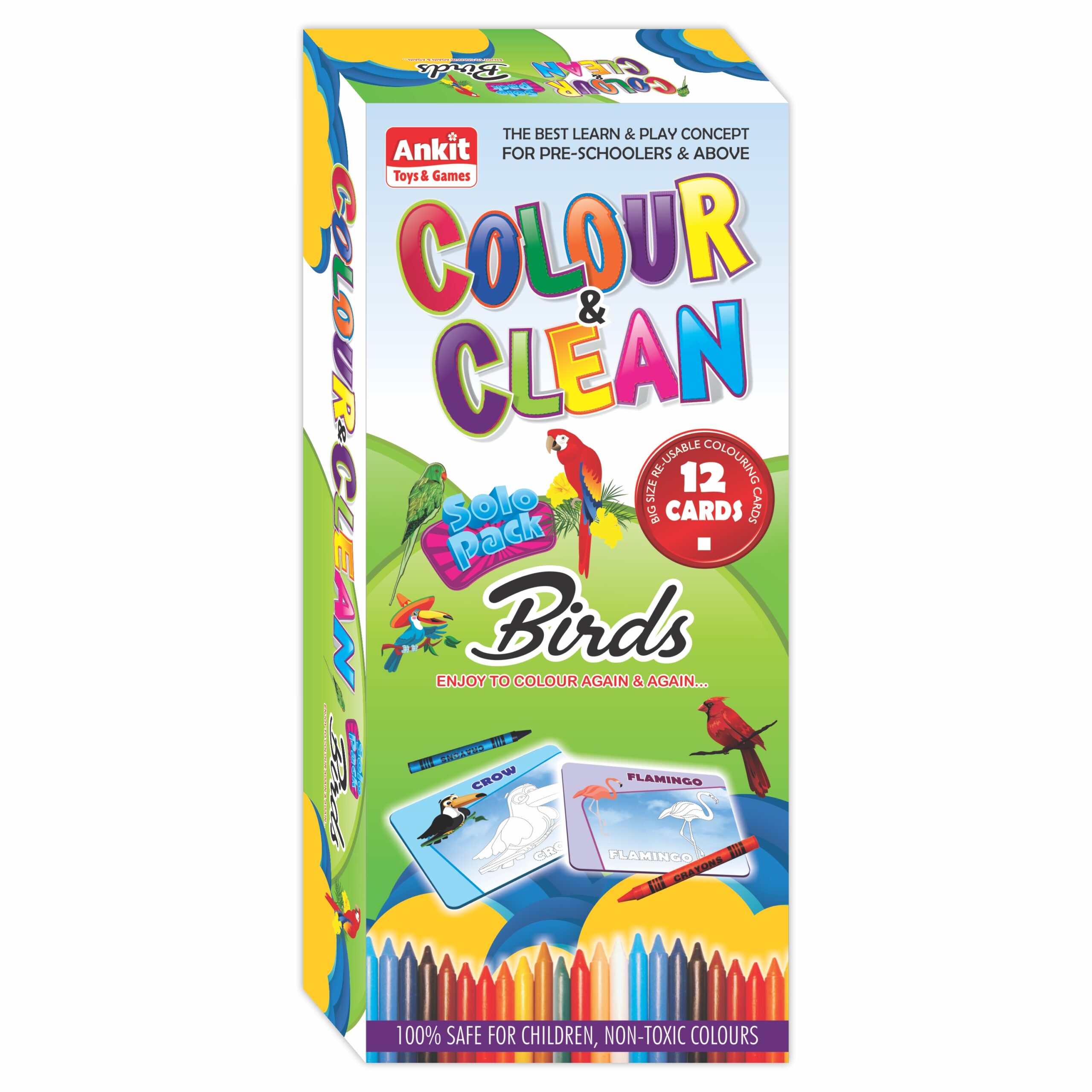 Ankit toys Colour and Clean solo pack - Birds