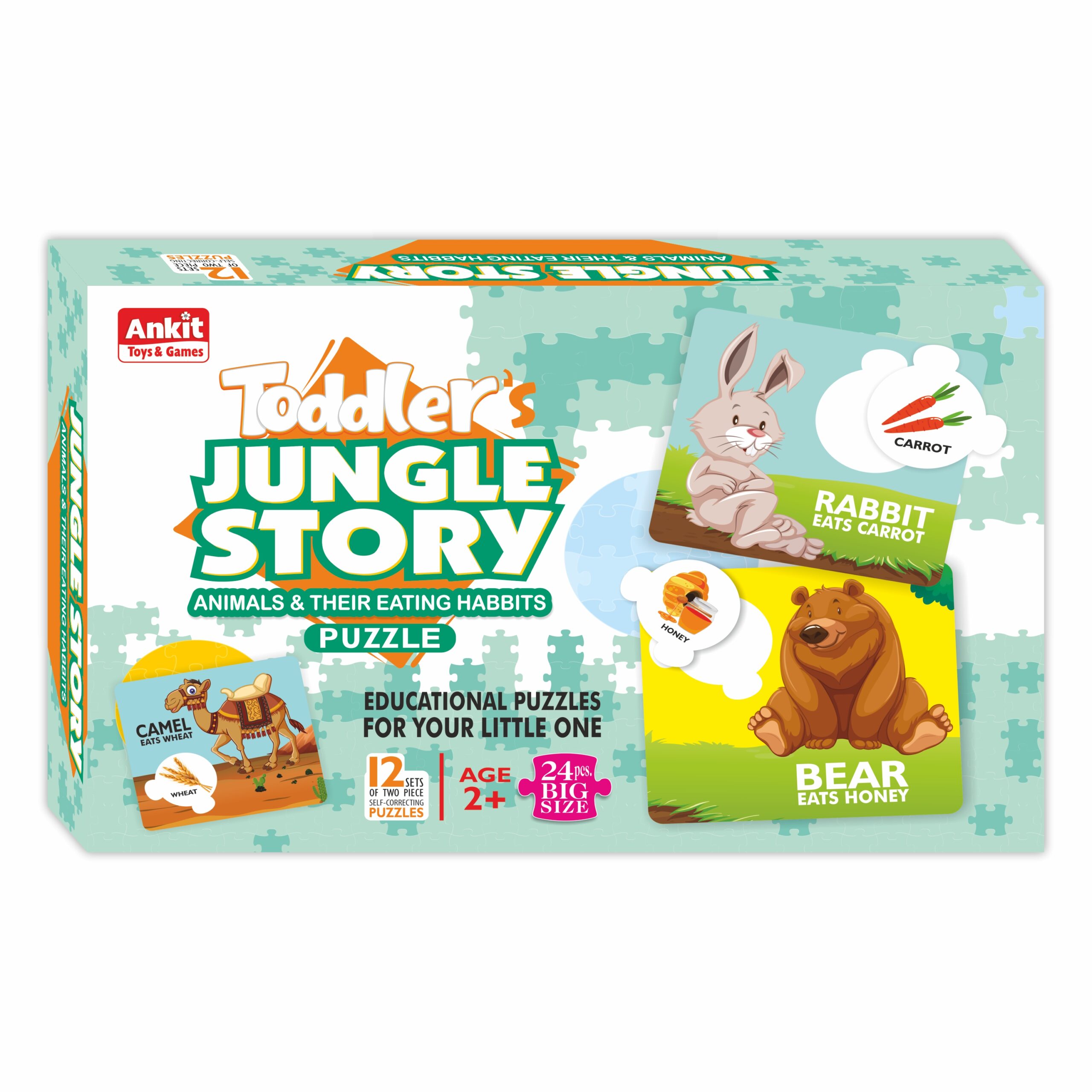 Ankit Toys Toddler's jungle story Puzzle
