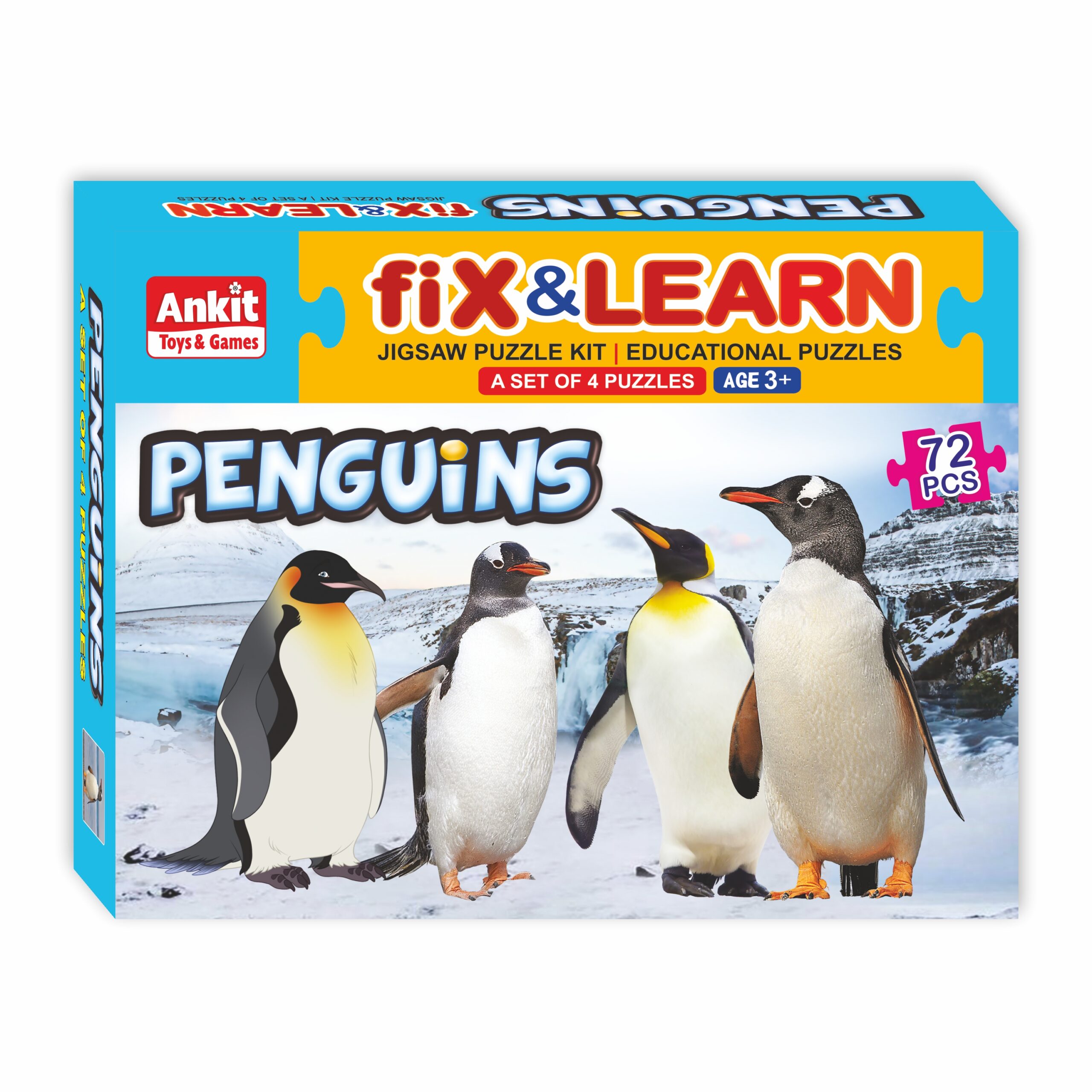 Ankit toys Fix 'N' Learn Puzzle- Penguins