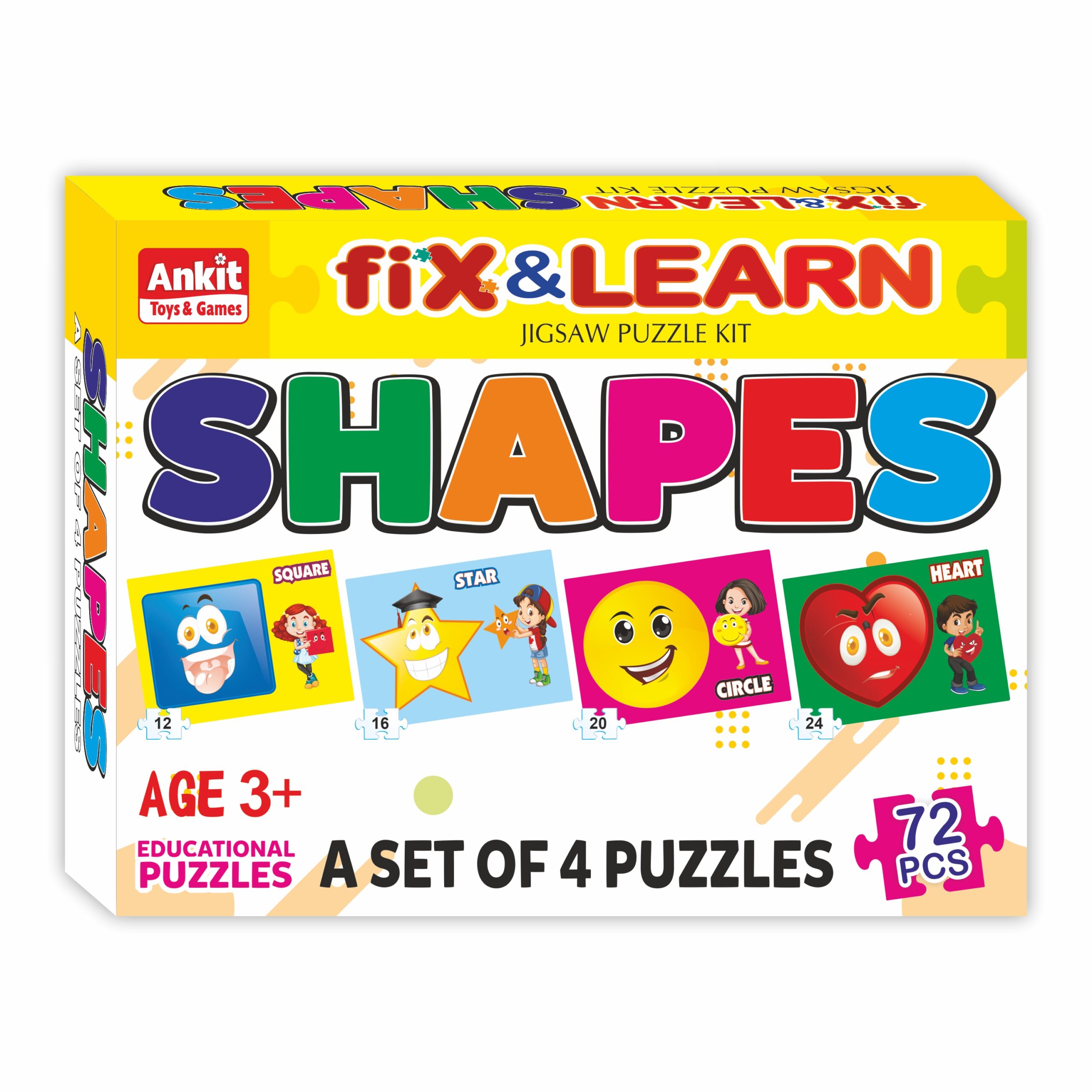 Ankit toys Fix 'N' Learn Puzzle- Shapes