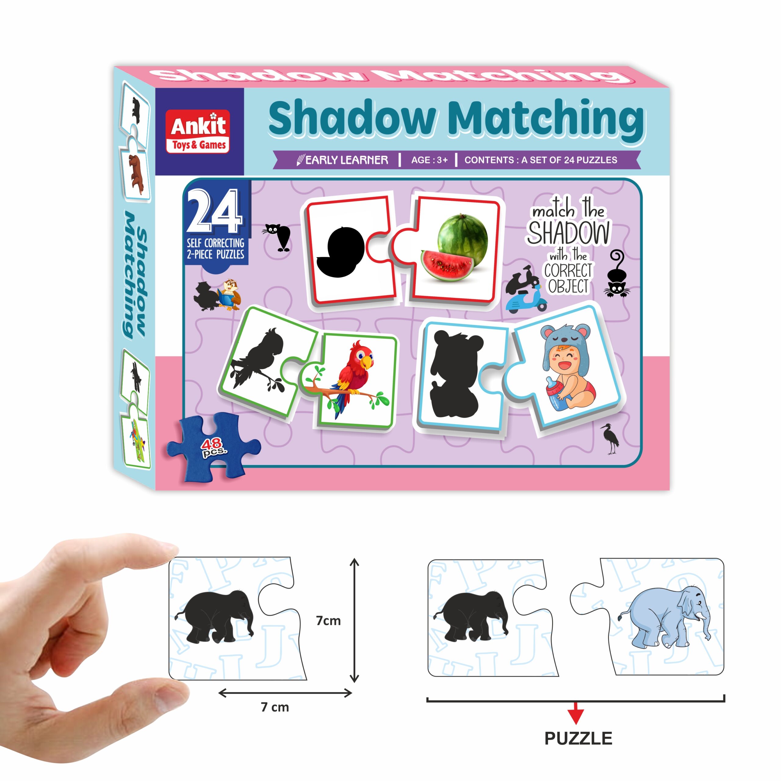 Ankit Toys Shadow Matching Jigsaw Puzzle