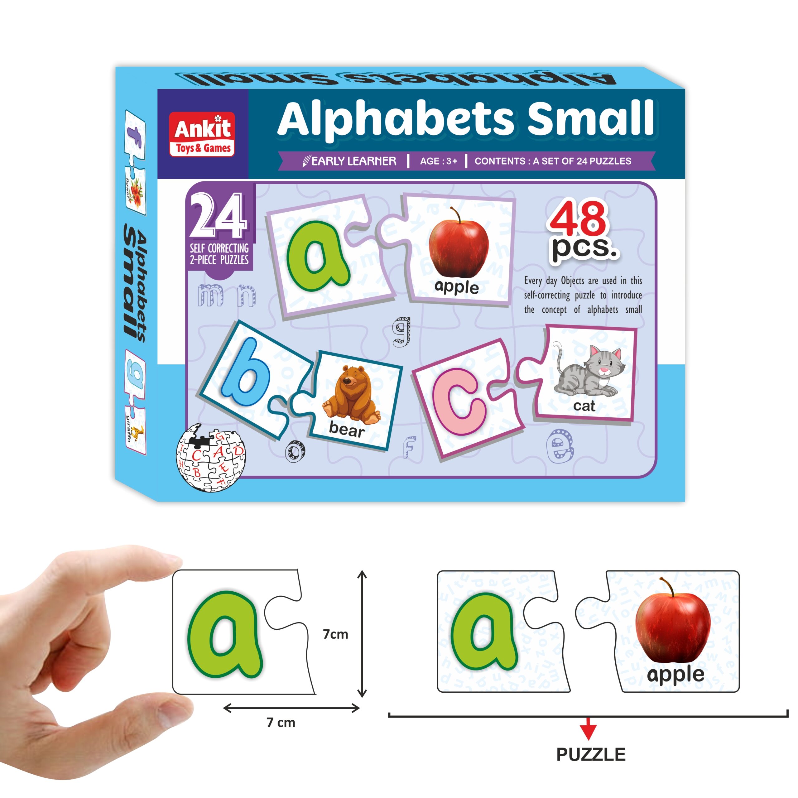 Ankit Toys Alphabets Small Puzzle