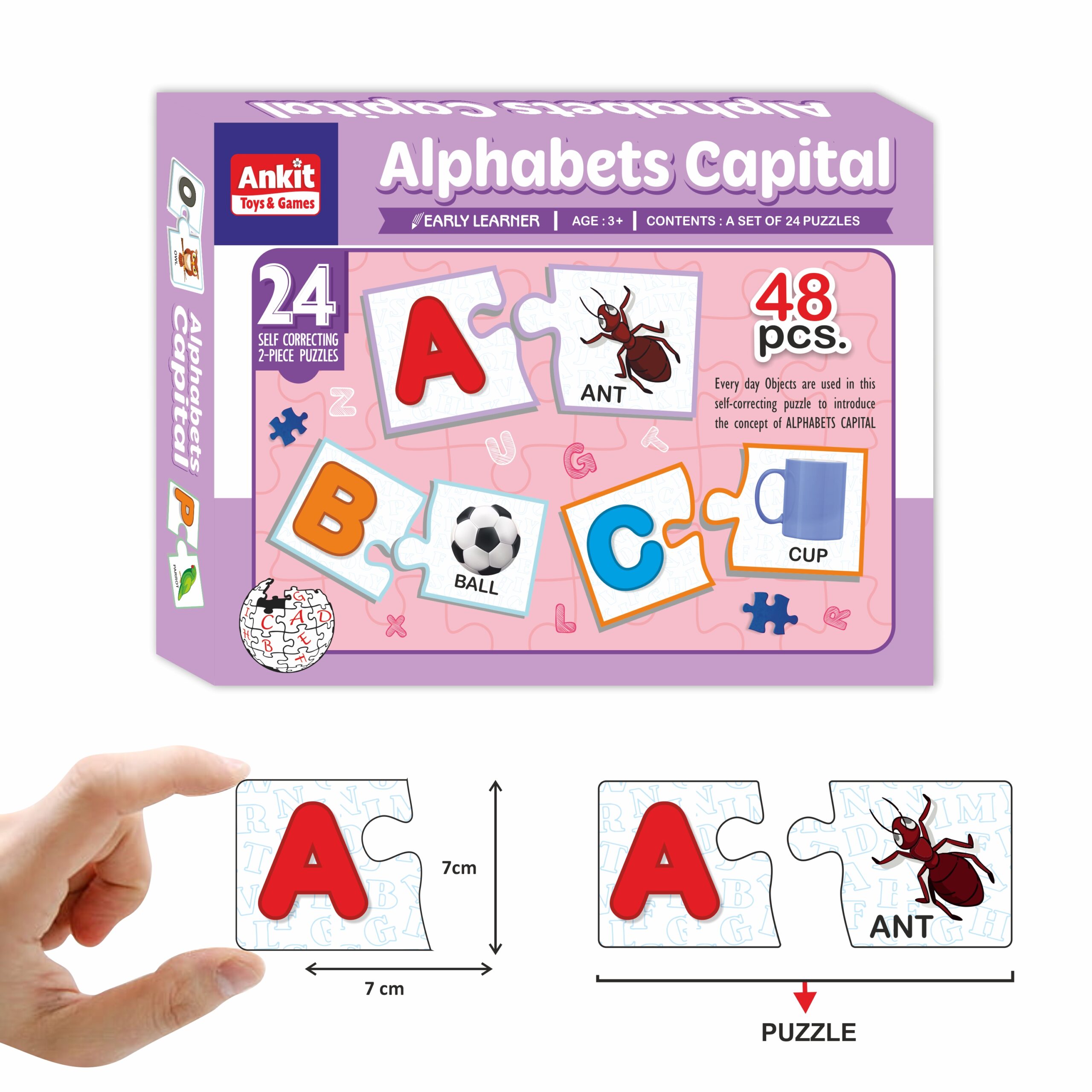 Ankit Toys Alphabets Capital Puzzle