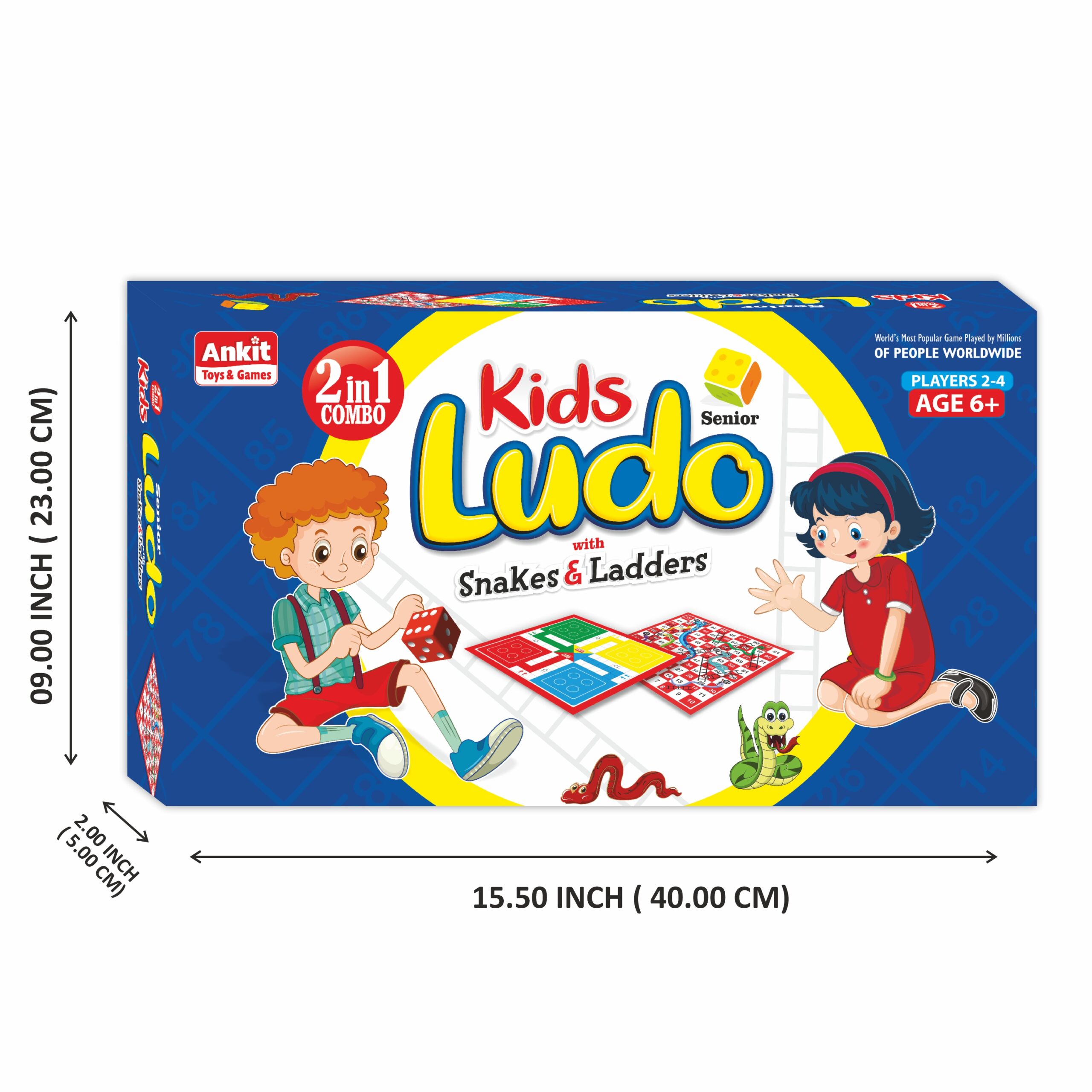 Ankit Toys Kids Ludo Board Game - Multicolor