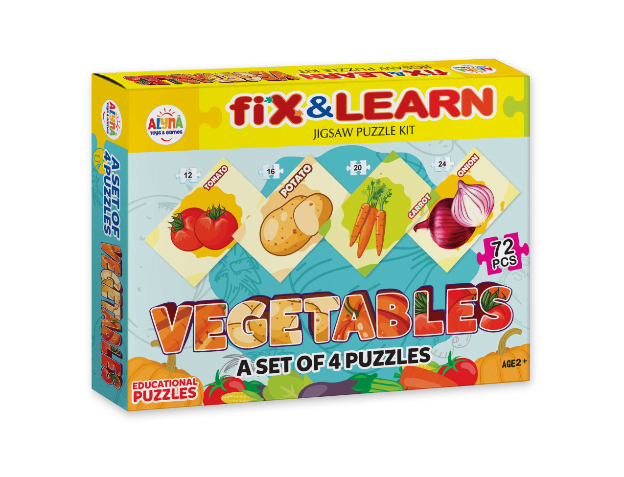 Ankit toys Fix 'N' Learn Puzzle- Vegetable
