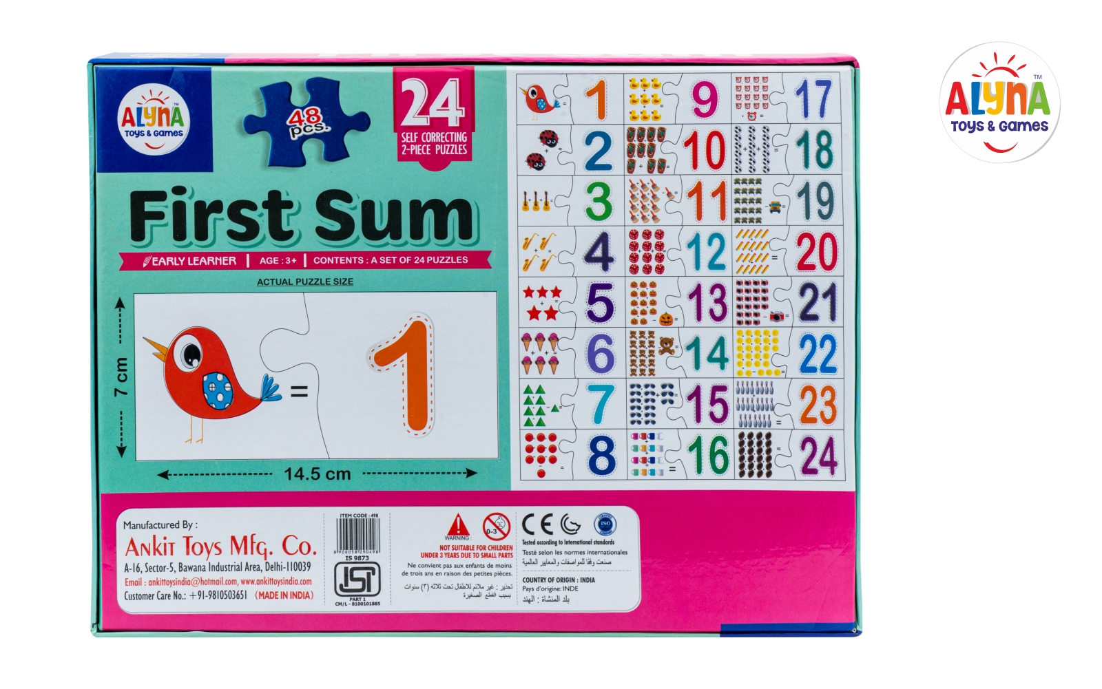 Ankit Toys First Sum Jigsaw Puzzle