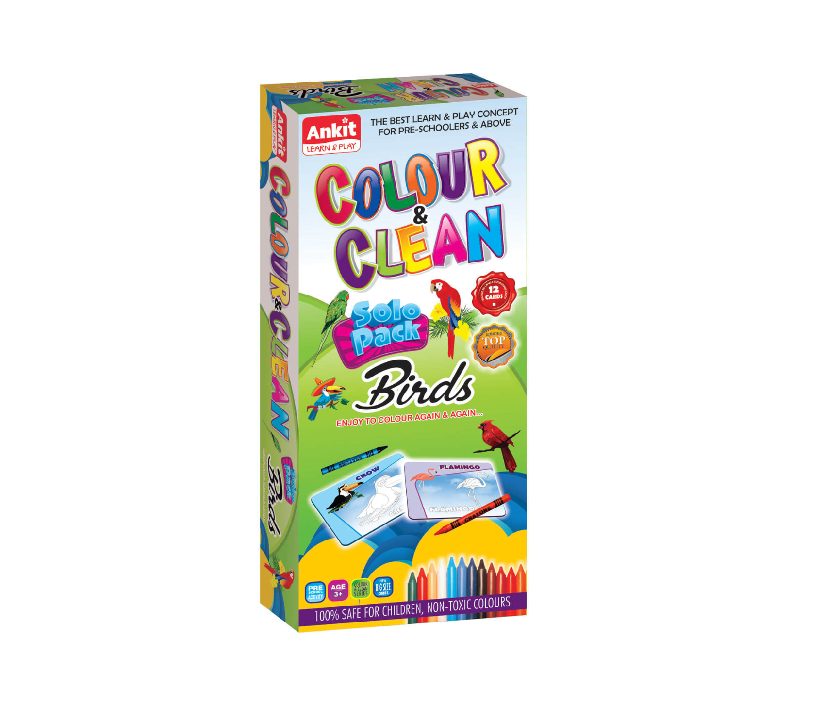 Ankit toys Colour and Clean solo pack - Birds