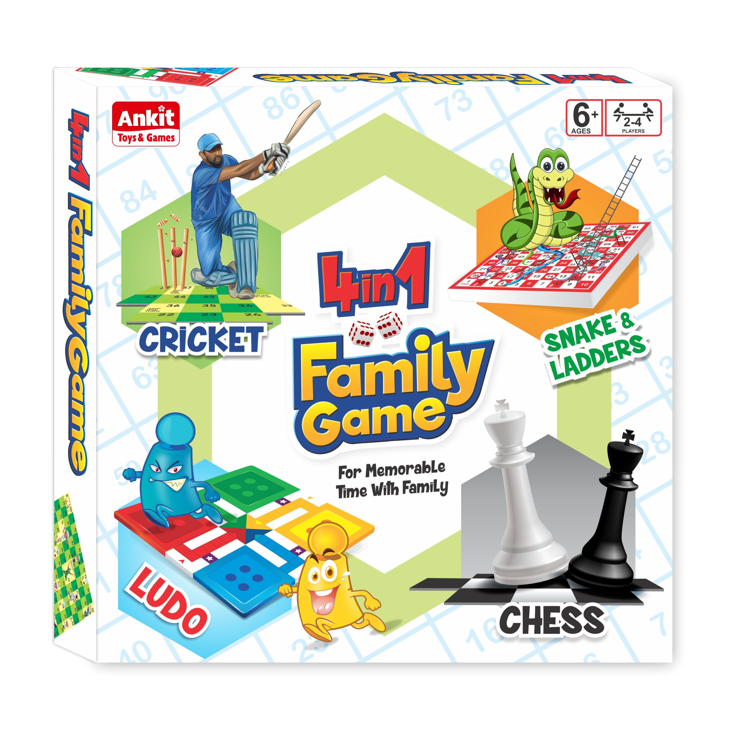 Ankit toys 4 in 1 Family Game