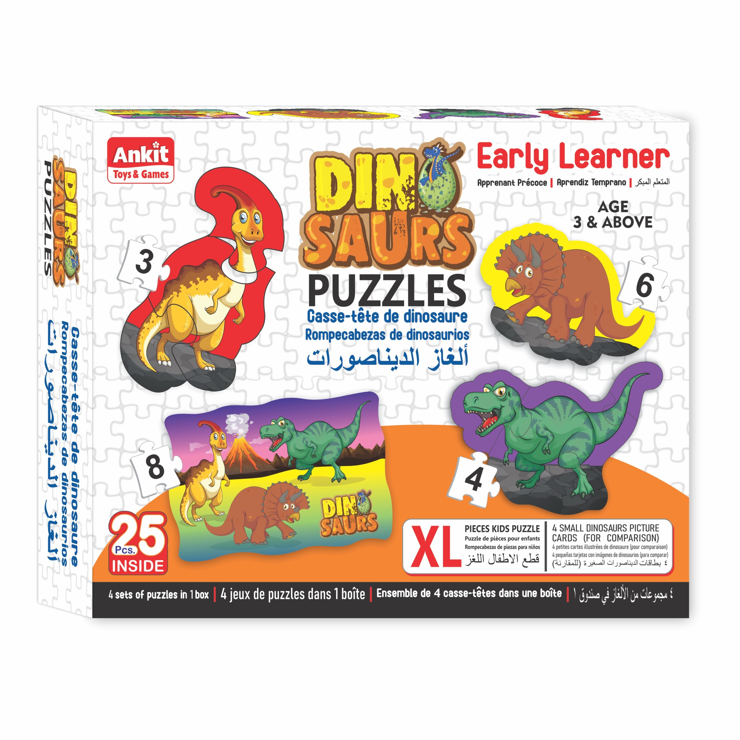 Ankit Toys Dinosaurs Puzzle